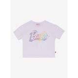 Barbie Desenli Beyaz - Lila Kız Çocuk Pijama Takımı BRB5SG-PJM6079