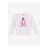 Barbie Desenli Kız Çocuk Ekru Sweatshırt BRB5WG-SWT6028