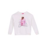 Barbie Desenli Kız Çocuk Sweatshırt Brb5Wg-Swt6028, Ekru, 9-10 Yaş