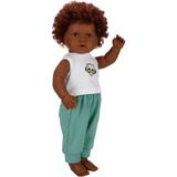 Barbie Dollz N More Yeşil Eşofmanlı Dada Kıvırcık Saçlı Bebek 60 cm 31674