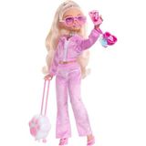 Barbie Dream Besties Hafta Sonu Tatili Malibu Bebek ve Aksesuarları JMV16 - Renkli