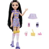 Barbie Dream Besties Paten Partisi Renee Bebek ve Aksesuarları JFX99 - Mor