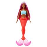 Barbie Dreamtopia Deniz Kızı Bebekler - Kırmızı Kuyruk Beyaz Taç