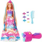 Barbie Dreamtopia Örgü Saçlı Prenses Bebeği (29 Cm, Sarışın), Gökkuşağı Renkli Postişleri Ve Aksesua