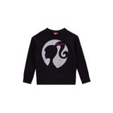 Barbie Düz Kız Çocuk Sweatshirt, 11-12 Yaş, 5003274381, Siyah, kız-çocuk