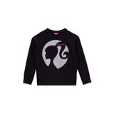Barbie Düz Kız Çocuk Sweatshırt Brb5Wg-Swt6617, Siyah, 9-10 Yaş