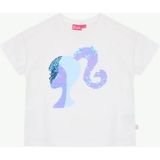 Barbie Ekru Kız Çocuk Payetli T-Shirt BRB6SG-TST6422
