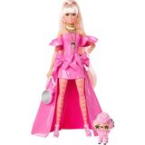 Barbie Extra Şık Model Bebek Pembe Renkli Lüks Aksesuarlarla 3 Yaş ve Üzeri İçin