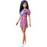 Barbie FBR37-GHW57 Fashionistas Esmer Mavi Çantalı Bebek ve Aksesuarları
