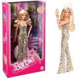 Barbie Film Temalı Altın Renkli Model Bebek Kız Çocuklar İçin 3 Yaş Üstü