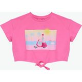 Barbie Fuşya Kız Çocuk Baskılı T-Shirt BRB6SG-TST6404