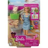 Barbie FXH11 Barbie ve Hayvanları Banyo Eğlencesinde