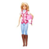 Barbie Gizemleri, Büyük At Kovalamacası dizisinden Barbie 'Malibu' bebek ve aksesuarlar, çıkarılabilir binici kıyafeti ve kaskıyla bebek, HXJ38