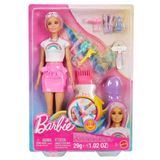 Barbie Gökkuşağı Saçlar Bebeği - Renkli Saçlı Ve Aksesuar Zenginli Kuaför Seti