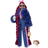 Barbie HHN09 Extra Pembe Bandanalı Oyuncak Bebek