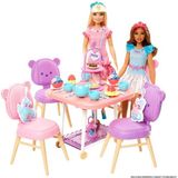 Barbie İlk Bebeğim Çay Partisi Oyun Seti Renkli Masası ve Peluş Aksesuarlarıyla - Karışık-ÇokRenkli