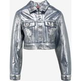 Barbie Indigo Kadın Crop Denim Ceket BRB4SL-CKT6072 - İndigo