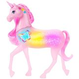 Barbie Işıltılı Tek Boynuzlu At oyuncağı, Düğmelerine basınca ve başını sevince etkinleşen 20 interaktif ışık, ses ve müzik kombinasyonu bulunan, JCP78