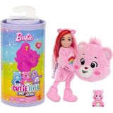 Barbie JCN97 Chelsea Cutie Reveal Care Bear Serisi 6+ Yaş İçin Şirin Peluş Kostüm Oyun