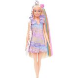Barbie JCT72 Barbie Upuzun Muhteşem Saçlı Bebek Saç Tasarım Oyun Seti
