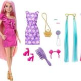 Barbie JDC85 Muhteşem Saçlı Bebekler Pembe Saçlı Bebek