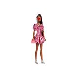 Barbie JFP41 Deluxe Style Stil Ikonu Metalik Pembe Elbiseli Bebek