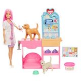 Barbie JFX93 Veteriner Kliniği Bebek ve Aksesuarlar Oyun Seti