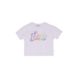 Barbie Kız Çocuk Desenli Pijama Takımı, 3-4 Yaş, 5003206681, Beyaz - Lila, kız-çocuk