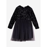 Barbie Kız Çocuk Pullu Abiye Elbise, 5-6 Yaş, 5003274402, Siyah, Kız Çocuklar