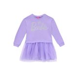 Barbie Kız Çocuk Simli Abiye Elbise, 9-10 Yaş, 5003289362, Lila, Kız Çocuklar