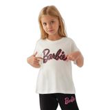 Barbie Kız Çocuk T-Shirt - L1772-3 Krem