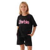 Barbie Kız Çocuk T-Shirt - L1772-G Siyah