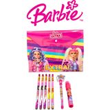 Barbie Lisanslı Çıtçıtlı Dosya ve Okul Seti 7 PARÇA