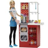 Barbie Makarna Şefi ve Mutfak Oyun Seti