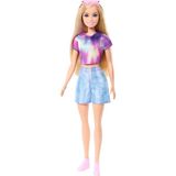 Barbie 'malibu' Bebek Çıkarılabilir Klasik Elbisesi ve Güneş Gözlüğü Gibi Aksesuarlarıyla - Çok Renkli