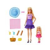Barbie Malibu ve Chelsea Kıyafetleri ve Aksesuarları, 9 aksesuar ile piknik temalı oyun seti JBF43