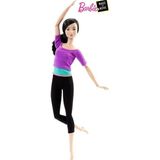 Barbie Mor Tişörtlü Sonsuz Hareket Bebeği DHL84 - Çok Renkli