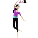 Barbie Mor Tişörtlü Sonsuz Hareket Bebeği Dhl84