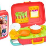 Barbie Mutfak Set Bavulum - Mutfak Setleri - Ev Oyuncak Setleri - Bulaşık Seti
