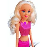 Barbie Müzikli Aksesuarlı Eklemli Bebek Oyun Seti