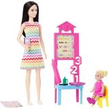 Barbie Öğretmen Kariyer Oyun Setleri Renkli Desenli Eğlenceli Setli Ürün 3+ Yaş Kız Çocuklar İçin - Multicolor
