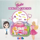 Barbie Oyuncak Çantalı Doktor Seti Eğitici Eğlenceli Evcilik Meslek Oyun Setleri