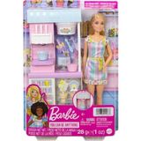 barbie oyuncak dondurma dükkanı oyun seti hcn46 - Yok