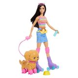 Barbie Paten Eğlencesi ve Sevimli Köpek Oyun Seti JMJ45