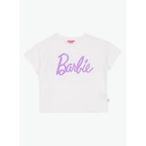 Barbie Payetli Beyaz - Lila Kız Çocuk T-Shirt, 7-8 Yaş, 5003327190, Beyaz - Lila, Kız Çocuklar