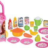 Barbie Pazar Arabası - Mutfak Setleri - Ev Oyuncak Setleri - Meyve Sebze Oyuncak