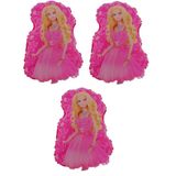 Barbie Pembe 3 Adet Büyük Boy 40Cmx53cm Folyo Balon Helyum No8