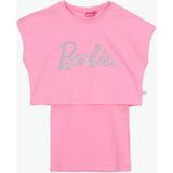 Barbie Pembe Kız Çocuk Baskılı Elbise BRB6SG-ELB6458 - 3 - 4 Yaş