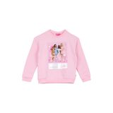 Barbie Pembe Kız Çocuk Relaxed Baskılı Sweatshirt BRB6WG-SWT6604