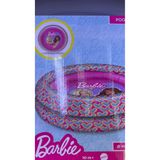 Barbie Pembe Şişme Çocuk Havuzu 100 cm - Yuvarlak 3 Boğumlu Bebek ve Çocuk Deniz Havuzu